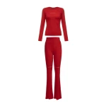Komplet damski OLAVOGA UNWIND 2026 czerwony - maWer Fashion