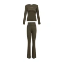 Komplet damski OLAVOGA UNWIND 2026 khaki - maWer Fashion