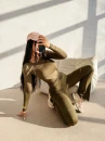 Komplet damski OLAVOGA UNWIND 2026 khaki - maWer Fashion