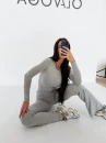 Komplet damski OLAVOGA UNWIND 2026 szary - maWer Fashion