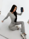 Komplet damski OLAVOGA UNWIND 2026 szary - maWer Fashion