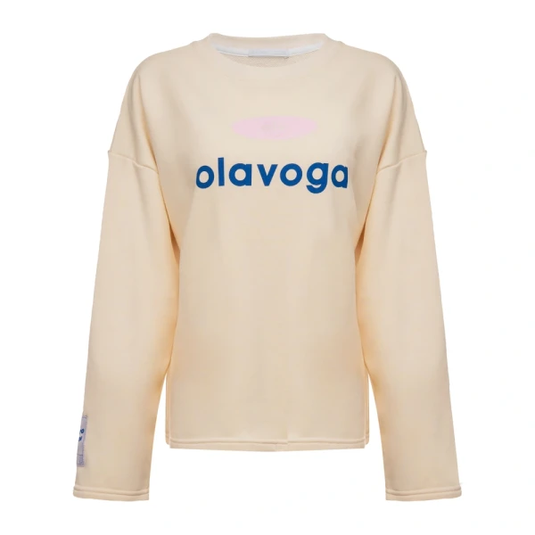 Bluza damska OLAVOGA URBAN ROYAL 2026 kremowa - maWer Fashion