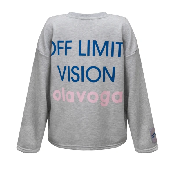 Bluza damska OLAVOGA URBAN ROYAL 2026 szara - maWer Fashion
