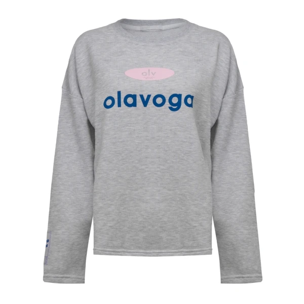 Bluza damska OLAVOGA URBAN ROYAL 2026 szara - maWer Fashion