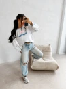 Bluza damska OLAVOGA URBAN ROYAL 2026 szara - maWer Fashion