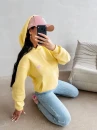 Bluza damska OLAVOGA LUCKY MINDSET 2026 żółta  - maWer Fashion