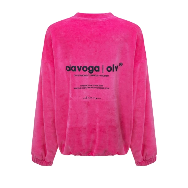 Bluza damska OLAVOGA VELVORA 2026 amarant - maWer Fashion