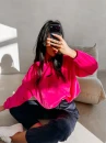 Bluza damska OLAVOGA VELVORA 2026 amarant - maWer Fashion