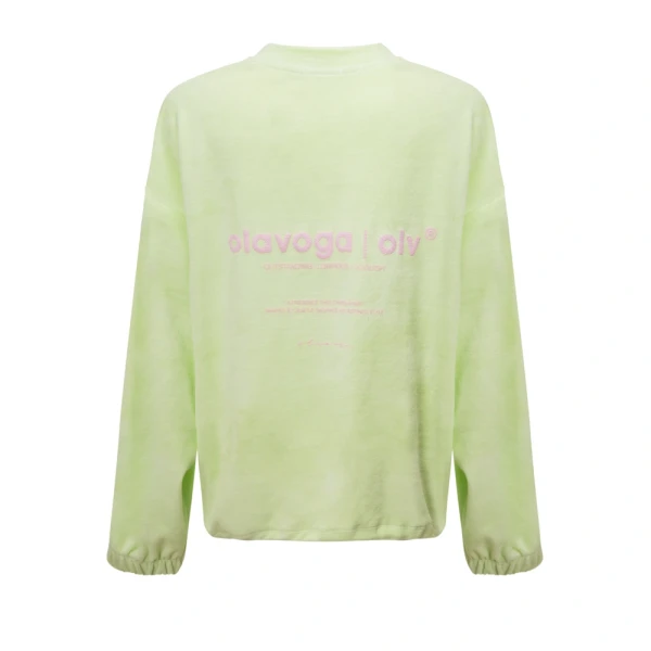 Bluza damska OLAVOGA VELVORA 2026 limonka - maWer Fashion