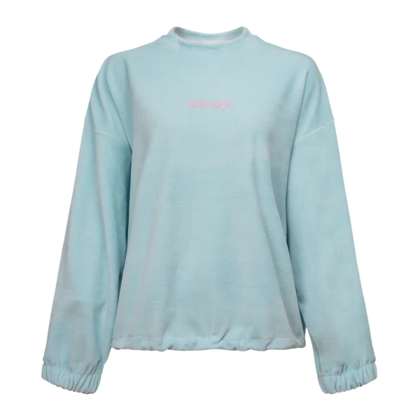 Bluza damska OLAVOGA VELVORA 2026 błękitna - maWer Fashion