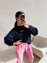 Bluza damska OLAVOGA VELVORA 2026 granatowa - maWer Fashion