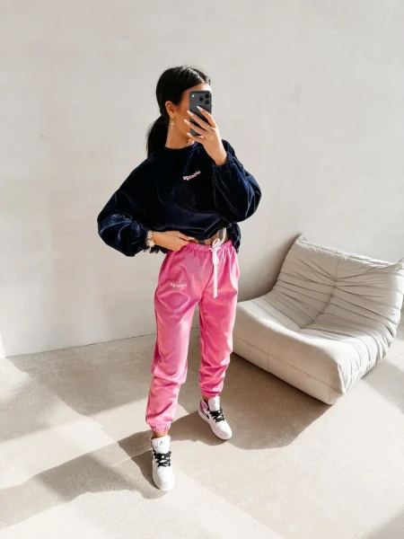 Bluza damska OLAVOGA VELVORA 2026 granatowa - maWer Fashion