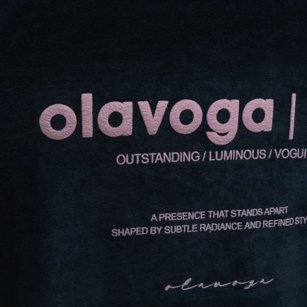 Bluza damska OLAVOGA VELVORA 2026 granatowa - maWer Fashion