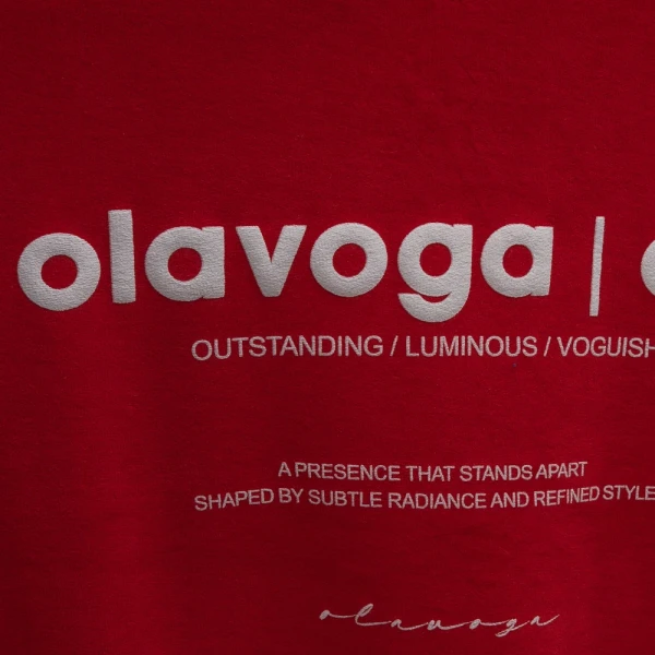 Bluza damska OLAVOGA VELVORA 2026 czerwona - maWer Fashion
