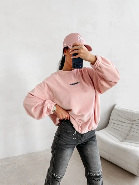 Bluza damska OLAVOGA VELVORA 2026 brudny róż - maWer Fashion