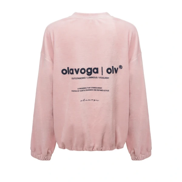 Bluza damska OLAVOGA VELVORA 2026 brudny róż - maWer Fashion