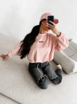 Bluza damska OLAVOGA VELVORA 2026 brudny róż - maWer Fashion