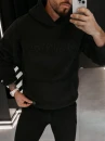 Bluza męska OLAVOGA BEARHOOD 2026 czarna - maWer Fashion