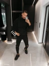 Bluza męska OLAVOGA BEARHOOD 2026 czarna - maWer Fashion