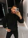 Bluza męska OLAVOGA BEARHOOD 2026 czarna - maWer Fashion