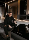 Bluza męska OLAVOGA BEARHOOD 2026 czarna - maWer Fashion