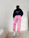 Spodnie damskie OLAVOGA RIBO 2026 pudrowy róż - maWer Fashion