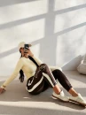 Spodnie damskie OLAVOGA FIKOR 2026 brąz - maWer Fashion