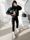 Legginsy damskie OLAVOGA TACTILE 2026 czarne - maWer Fashion