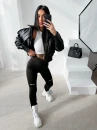 Legginsy damskie OLAVOGA TACTILE 2026 czarne - maWer Fashion