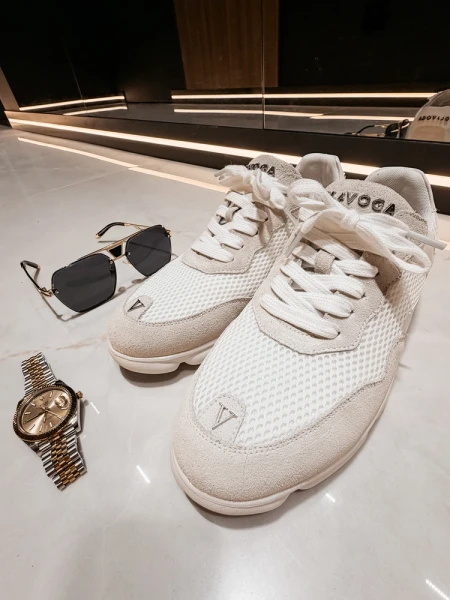 Buty męskie sneakresy OLAVOGA ROBSON 2026 ecru- maWer Fashion