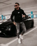 Bluza męska OLAVOGA ROGER czarna - maWer Fashion