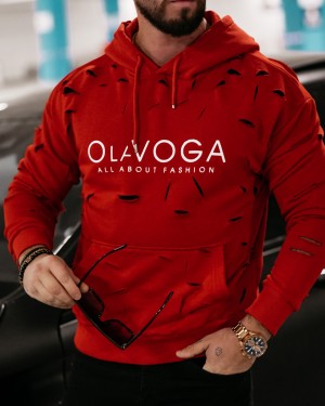 Bluza męska OLAVOGA ZIRE czerwona