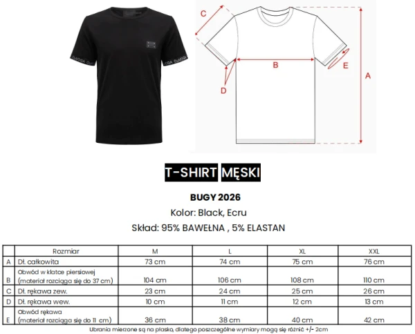 T-shirt męski OLAVOGA BUGY 2026 ecru - maWer Fashion