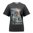 T-shirt damski OLAVOGA EARNED 2026 grafit - maWer Fashion