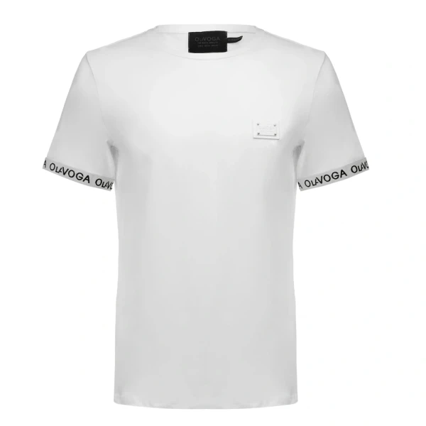 T-shirt męski OLAVOGA BUGY 2026 ecru - maWer Fashion