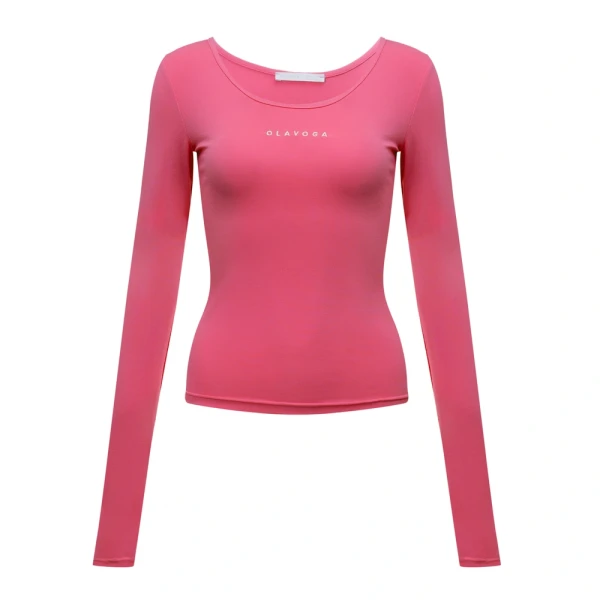 Bluzka damska OLAVOGA LIMI 2026 cukierkowy róż - maWer Fashion