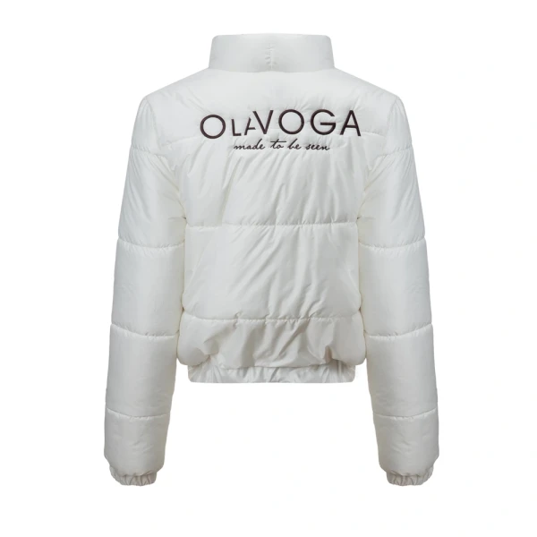Kurtka damska OLAVOGA PUFFA 2026 kremowa - maWer Fashion