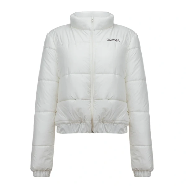 Kurtka damska OLAVOGA PUFFA 2026 kremowa - maWer Fashion