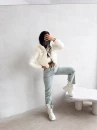 Kurtka damska OLAVOGA PUFFA 2026 kremowa - maWer Fashion