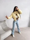 Kurtka damska OLAVOGA PUFFA 2026 żółta - maWer Fashion