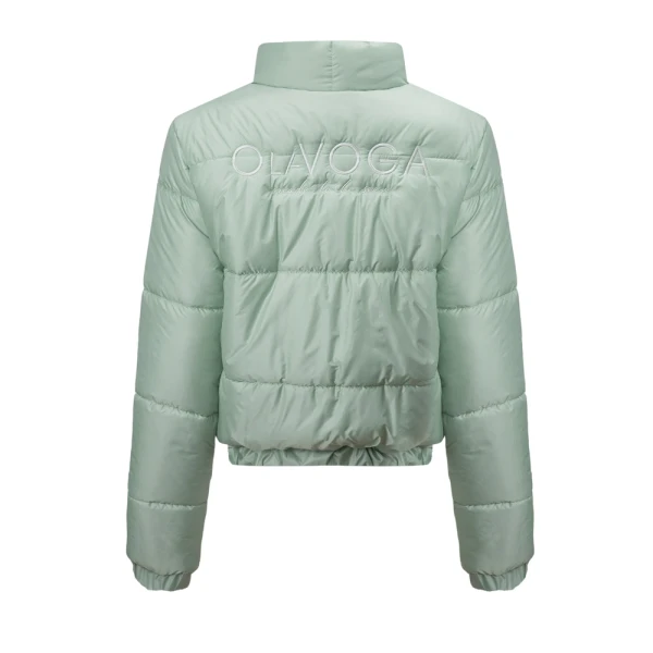 Kurtka damska OLAVOGA PUFFA 2026 zielona - maWer Fashion