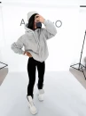 Bluza damska OLAVOGA RUNAWAY 2026 szara - maWer Fashion