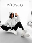 Bluza damska OLAVOGA RUNAWAY 2026 szara - maWer Fashion