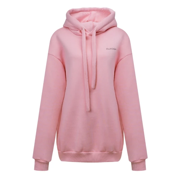 Bluza damska OLAVOGA RUNAWAY 2026 pudrowy róż - maWer Fashion