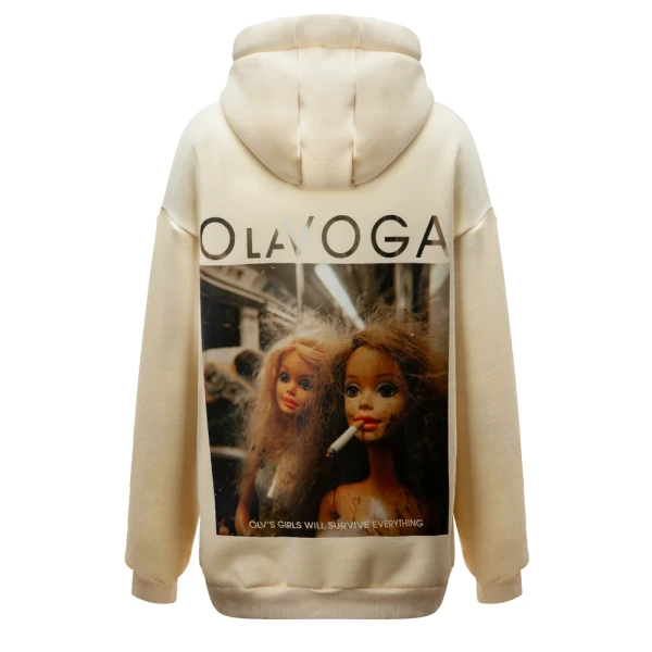 Bluza damska OLAVOGA RUNAWAY 2026 ecru - maWer Fashion