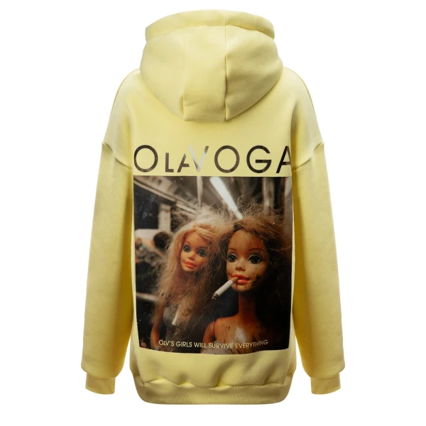 Bluza damska OLAVOGA RUNAWAY 2026 żółta - maWer Fashion