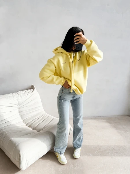 Bluza damska OLAVOGA RUNAWAY 2026 żółta - maWer Fashion