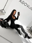 Kombinezon damski OLAVOGA ICONA 2026 czarny - maWer Fashion
