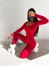 Kombinezon damski OLAVOGA ICONA 2026 czerwony - maWer Fashion