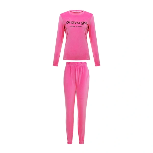 Komplet damski OLAVOGA SELIRA 2026 cukierkowy róż - maWer Fashion